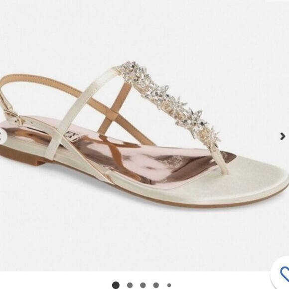 Badgley Misckha Tate Crystal Sandals - Picture 1 of 11